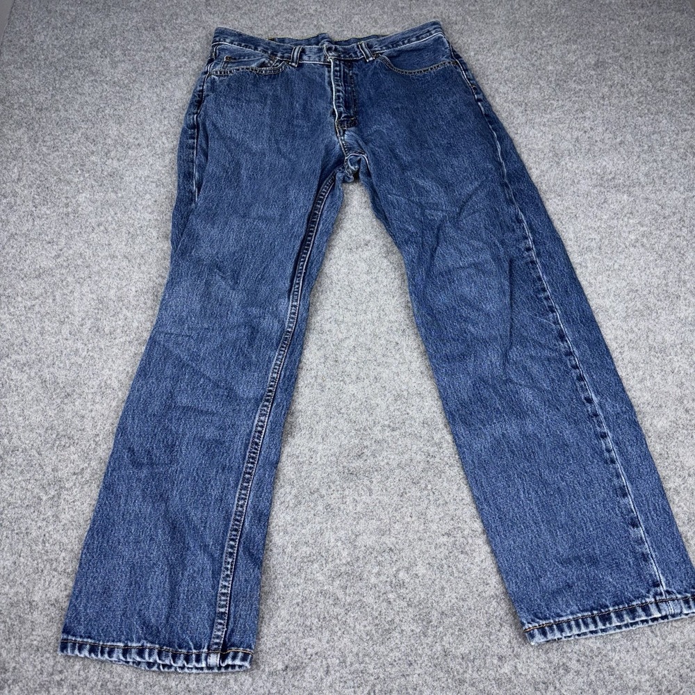Levi's 550 Jeans Mens 34x32 (Fits 32x30) Straight Leg Red Tab Casual Work Denim
